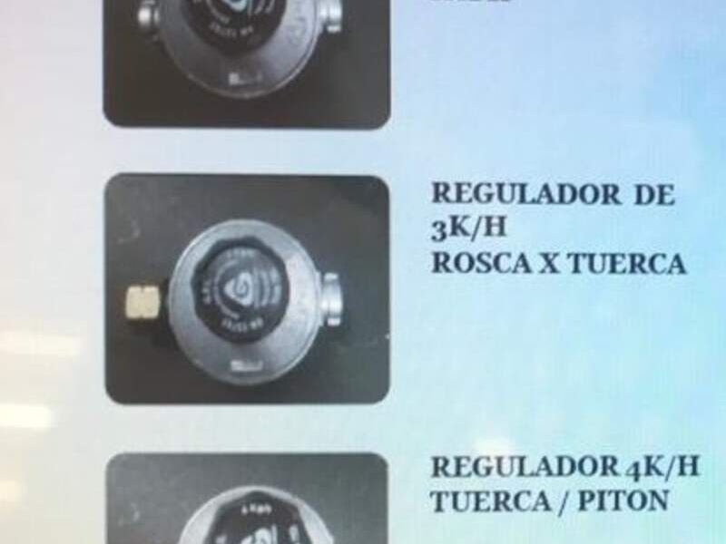 REGULADORES DE GAS 3K R/R R/T T/P  RECA ITA.