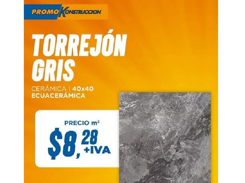 Cerámica Torrejón Gris Ecuador