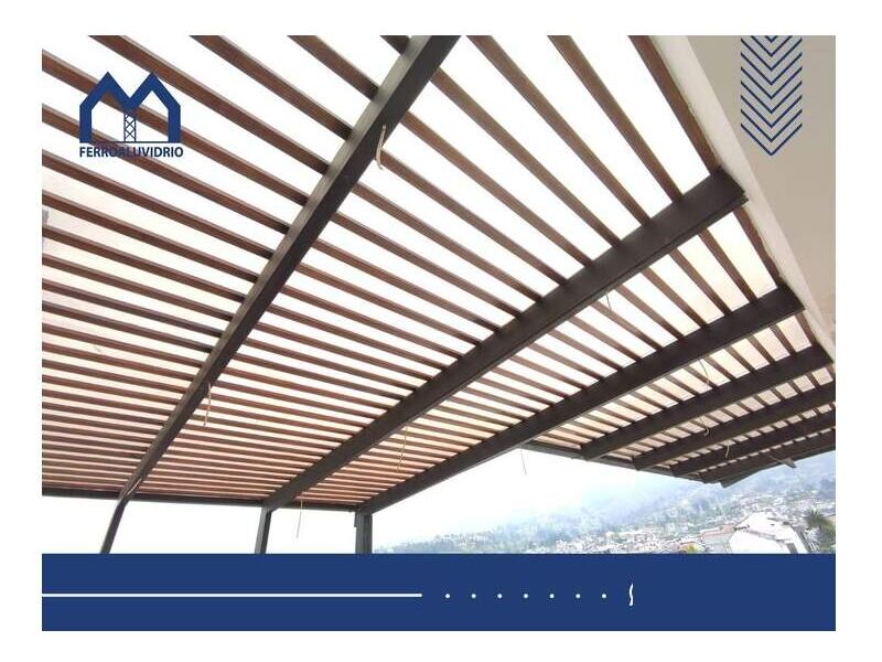 Pérgolas Ecuador FERROALUVIDRIO Construex