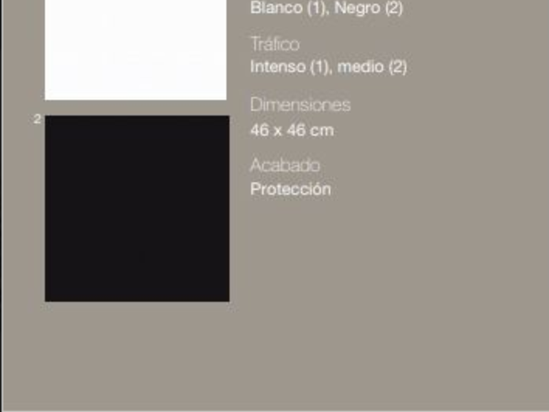 Diamante Blanco - Negro / 46*46cm