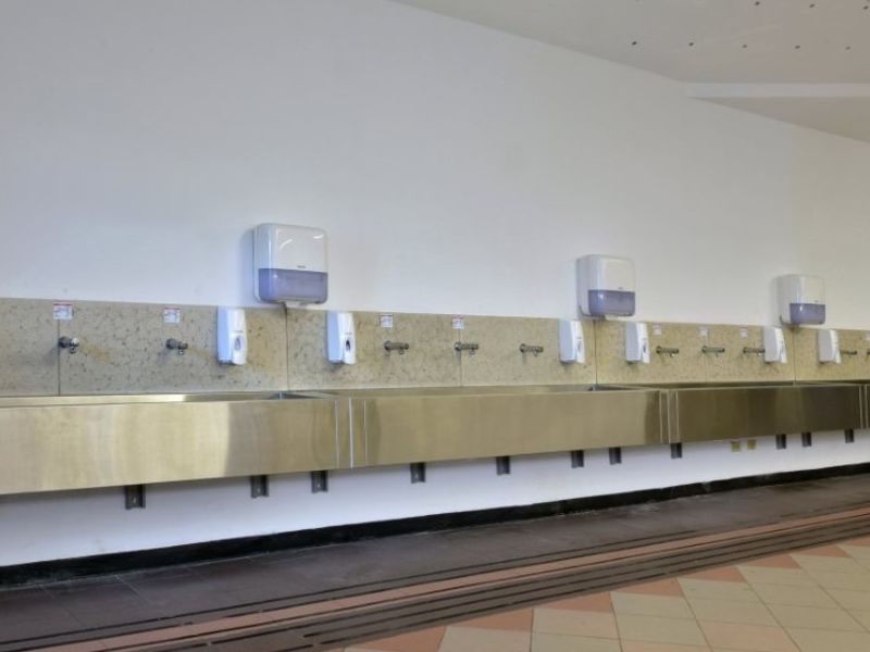 LAVAMANOS INDUSTRIALES EN ACERO INOXIDABLE DYSOF CONSTRUEX