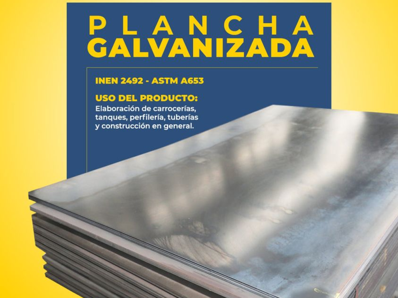 Plancha Industrial Galvanizada